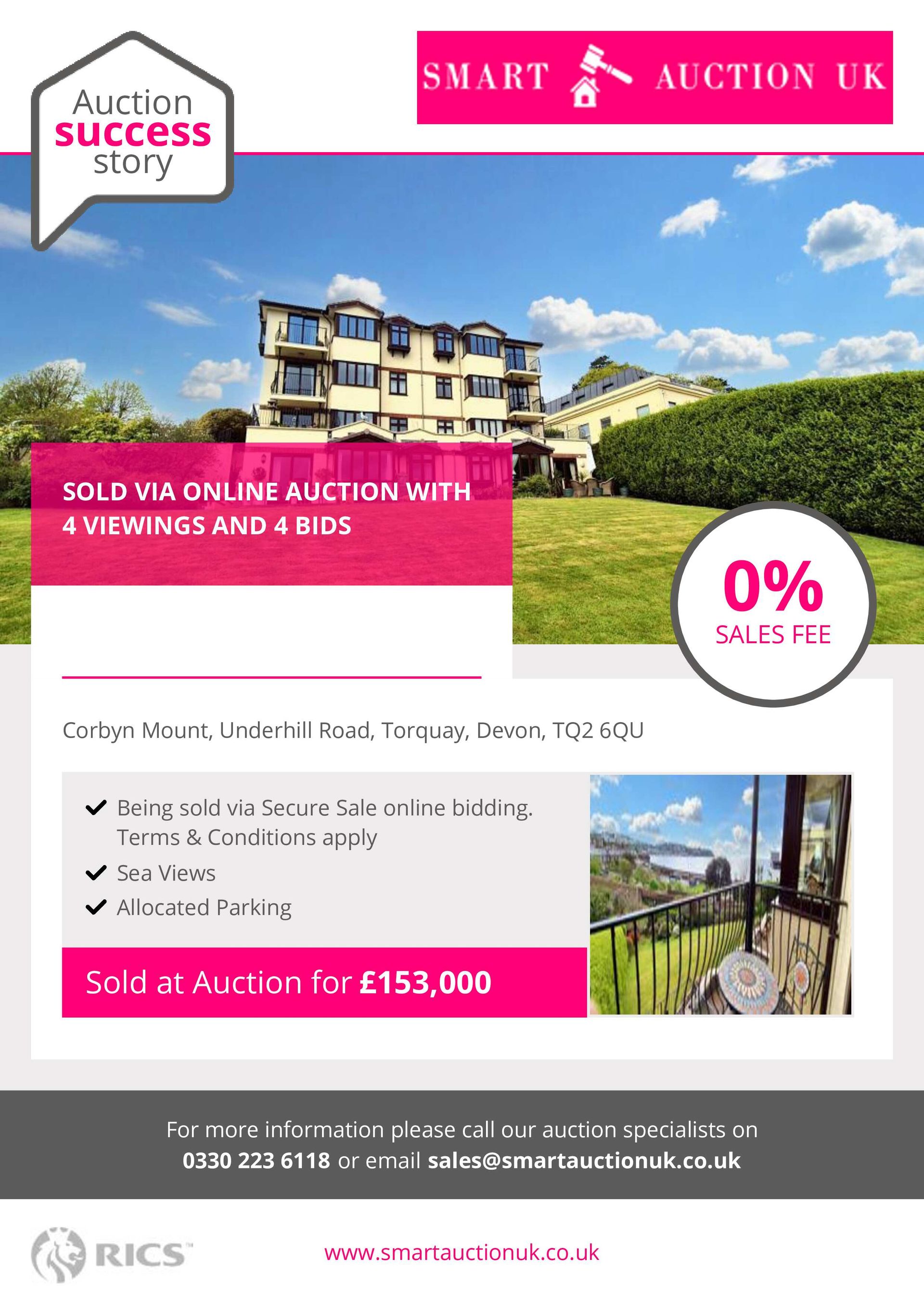 Smart Auction UK Sold for £180,000