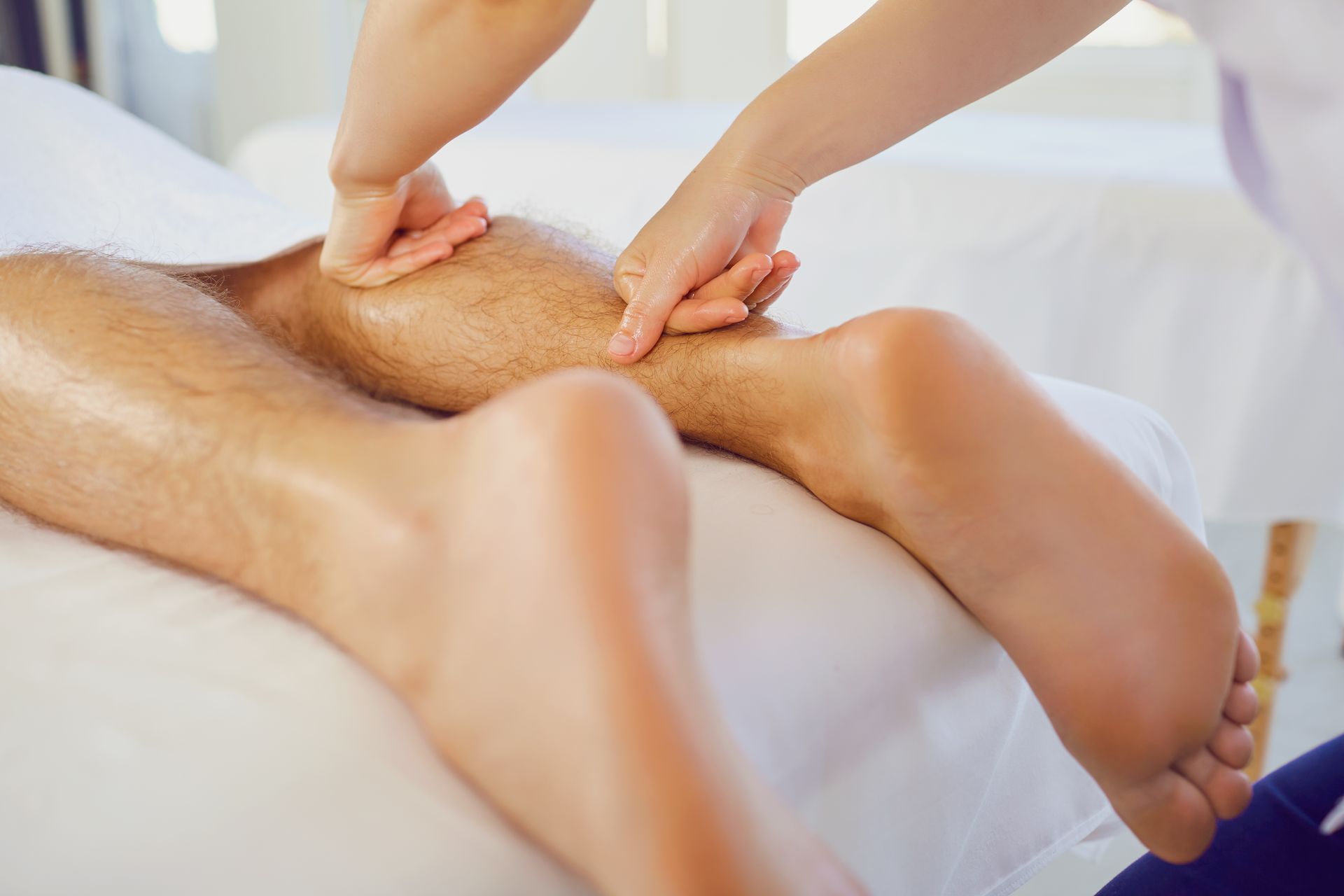 Close up of foot massage