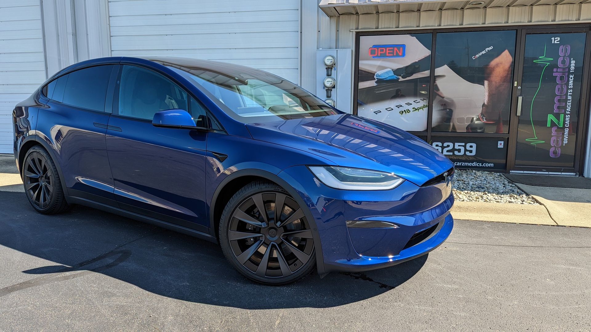 Ceramic Coated Tesla Model X at CarZmedics Cincinnati