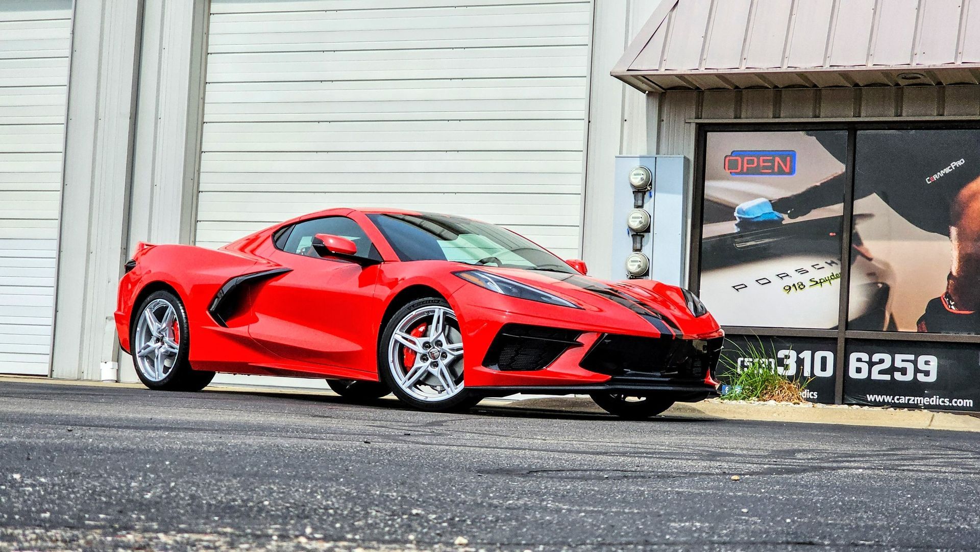 Ceramic Coated Ferrari at CarZmedics Cincinnati