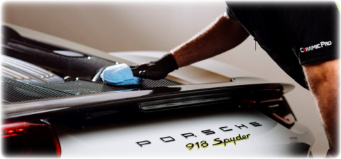 Appling Ceramic Coating To Porsche 918 Spyder