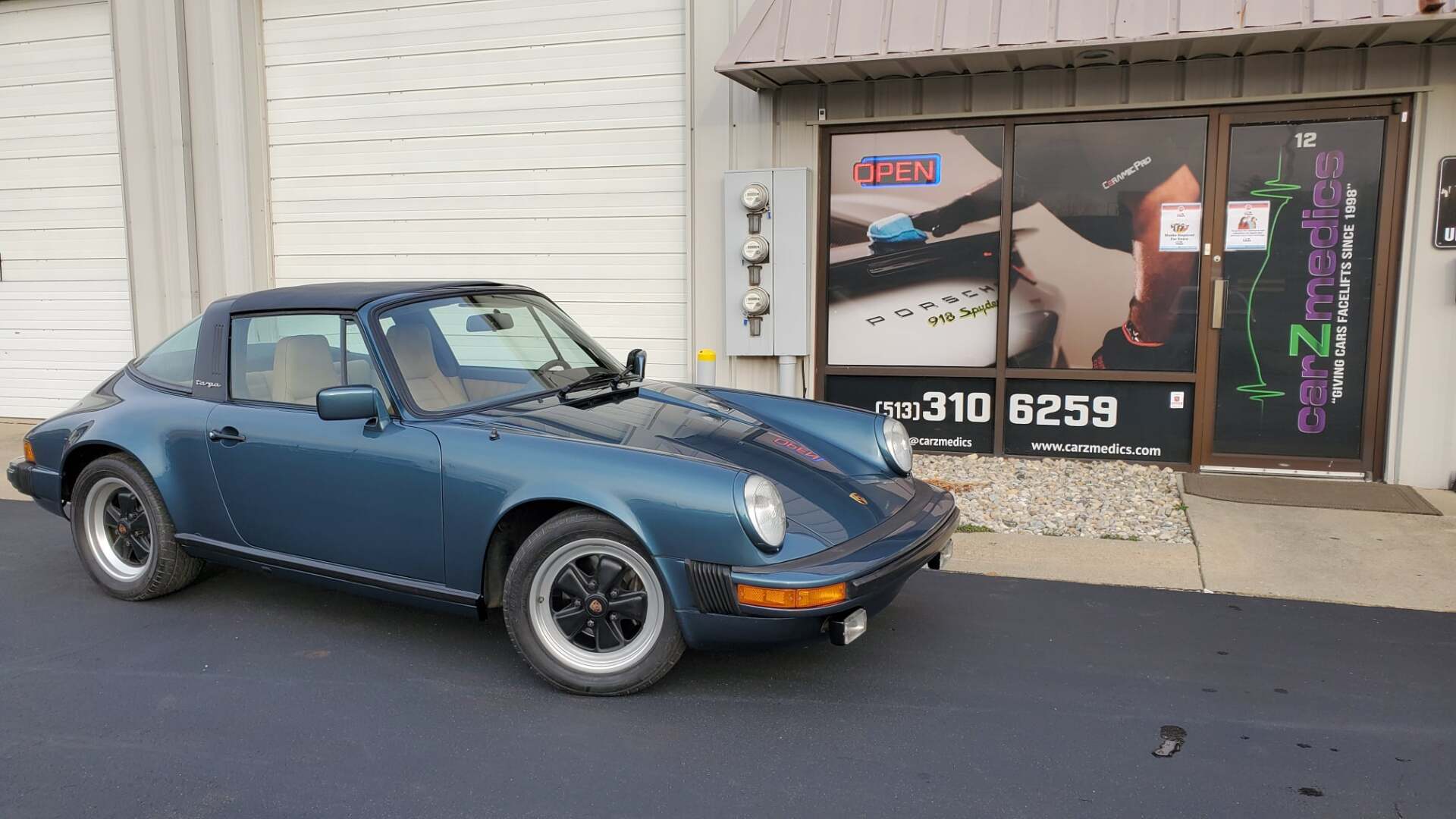 Porsche 911SC Targa paint corrected and protected