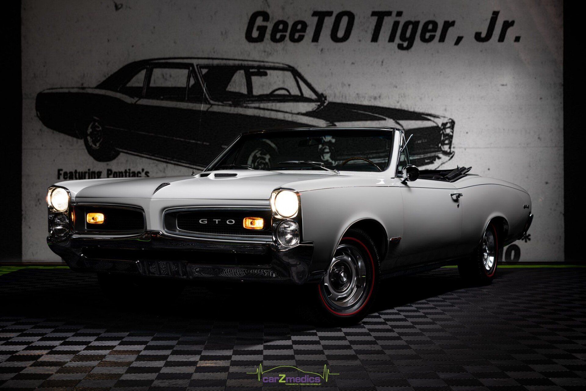 Classic Car White Pontiac GTO Ceramic Coated