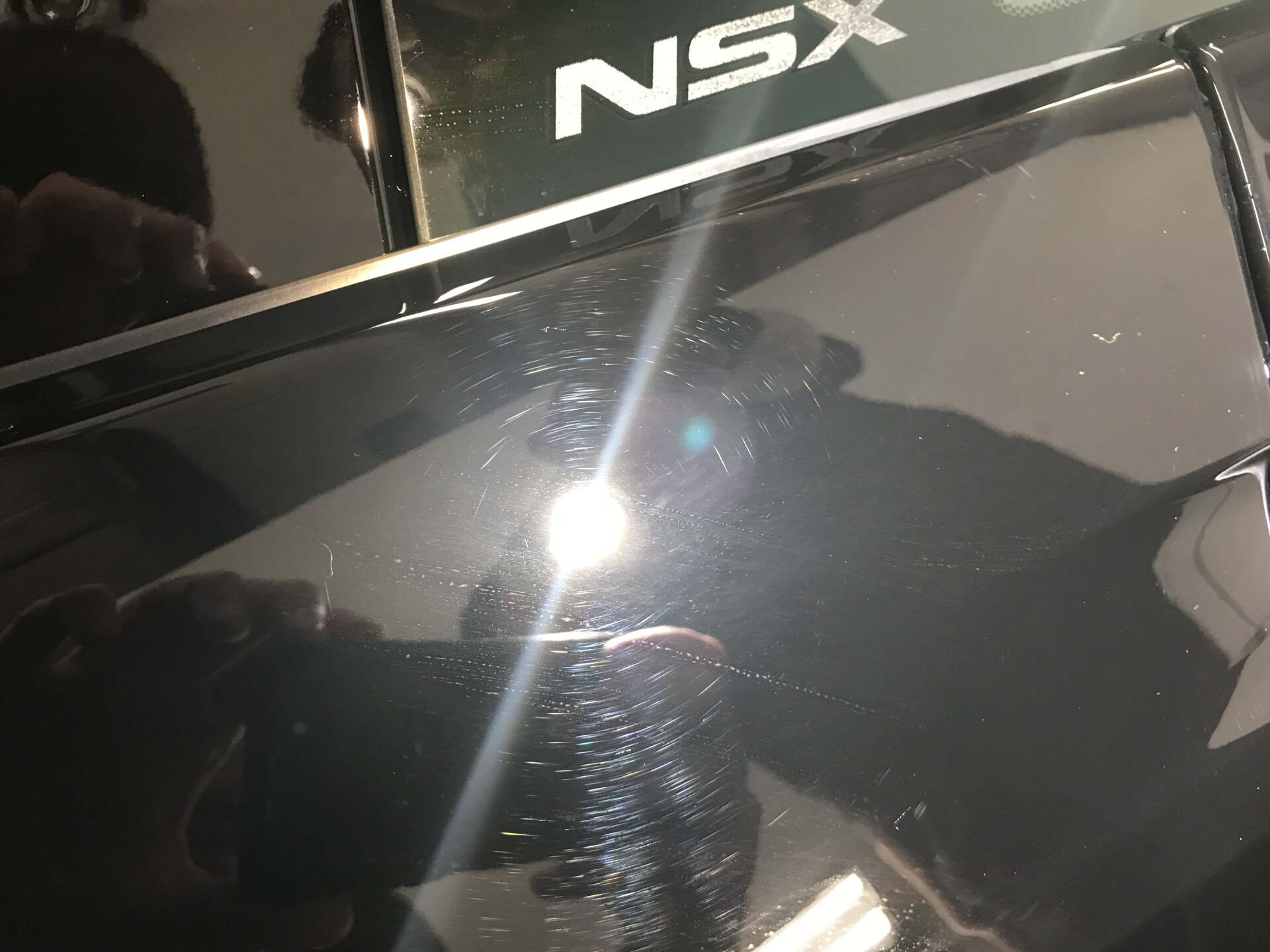 Paint Correction Before On NSX