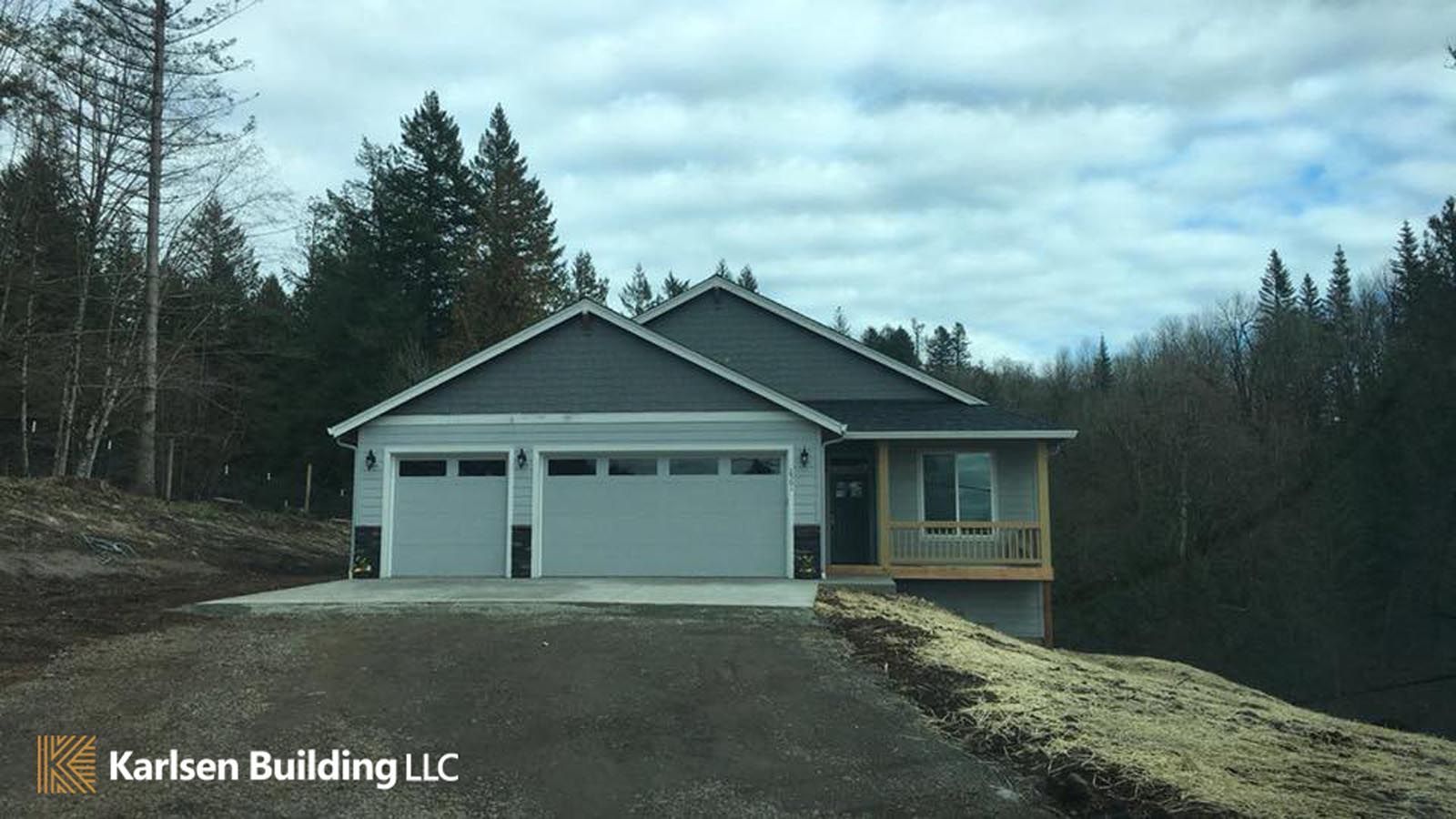 A picture of a house taken by karlsen building llc