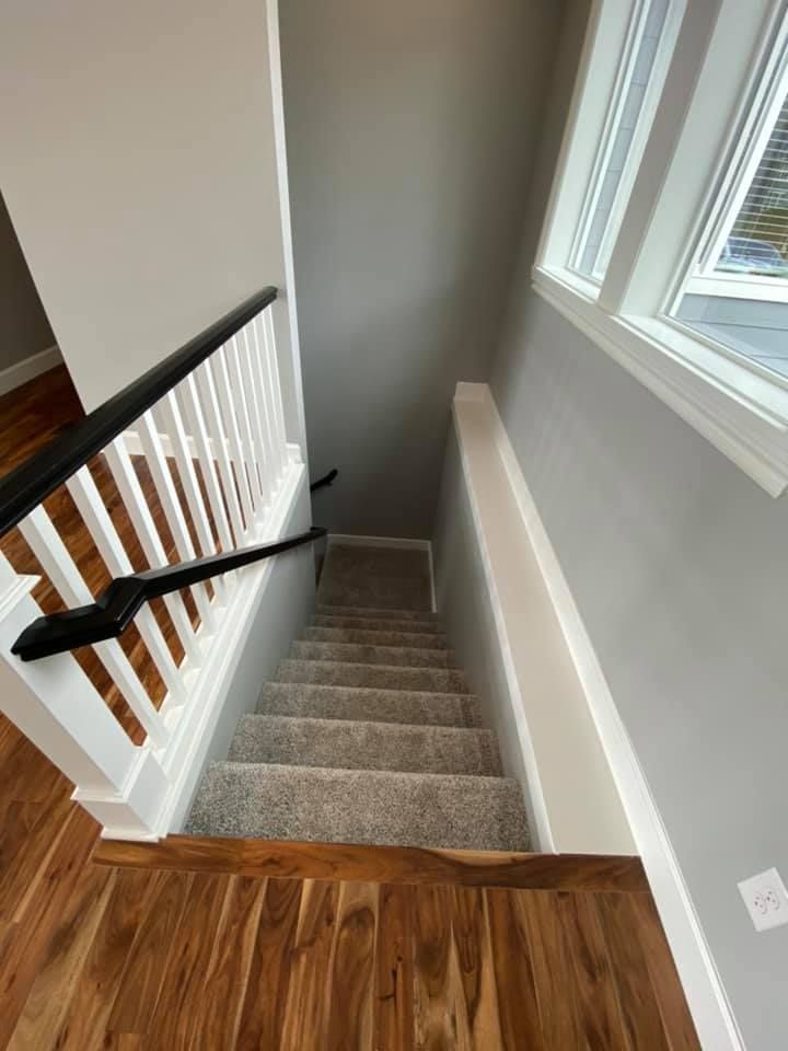 A staircase leading up to the second floor of a house.