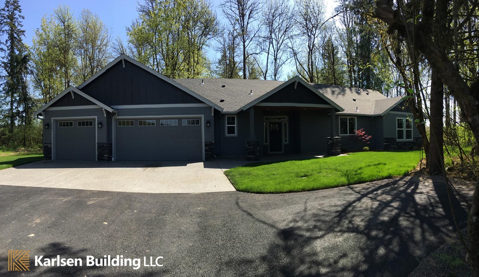 A picture of a house taken by karlson building llc