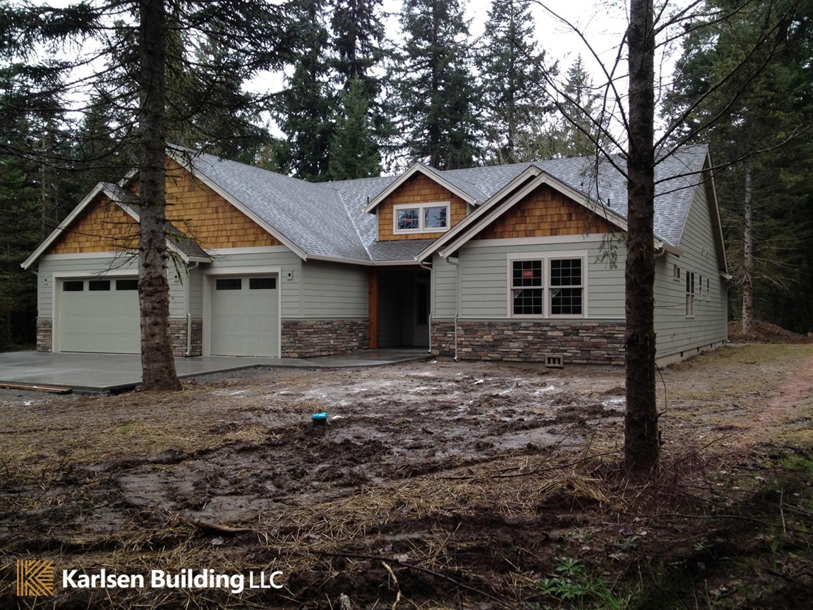 A house that is being built by karlsen building llc