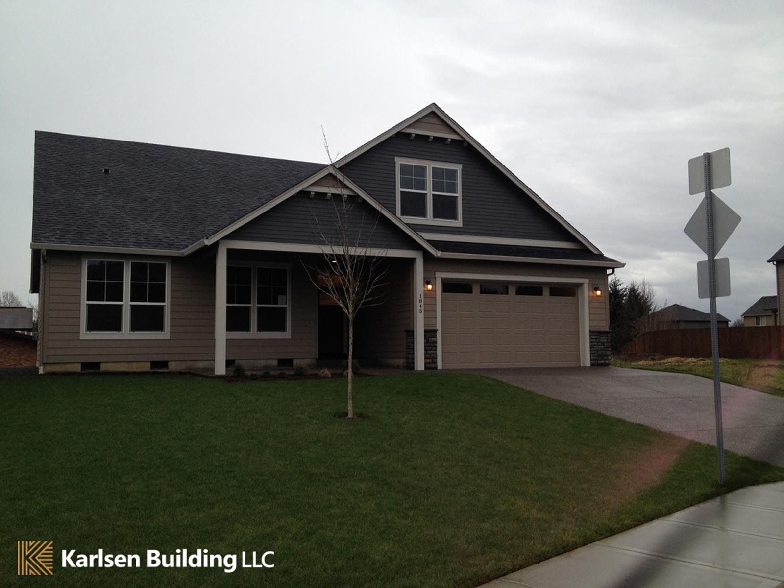A picture of a house taken by karlson building llc