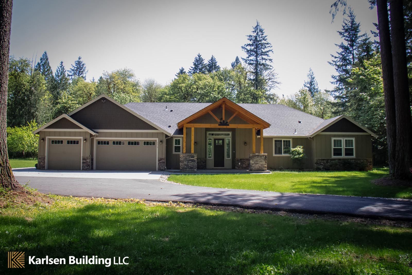 A picture of a house taken by karlsen building llc