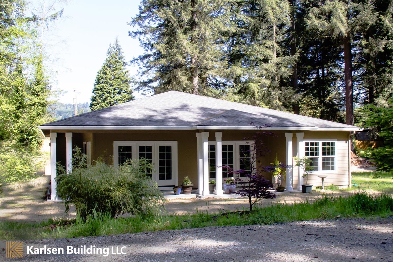 A picture of a house taken by karlsen building llc