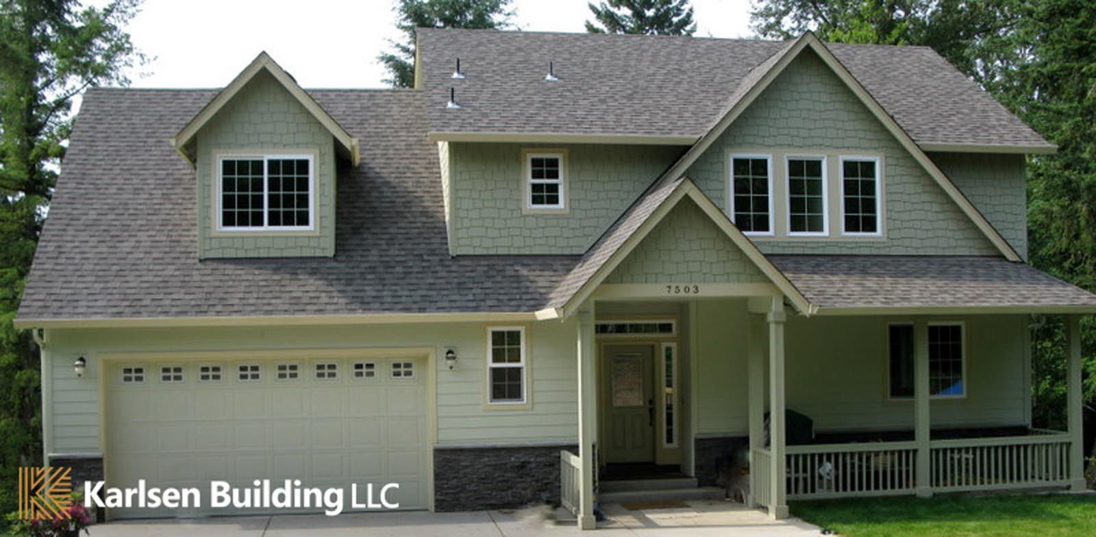 A picture of a house taken by karlsen building llc