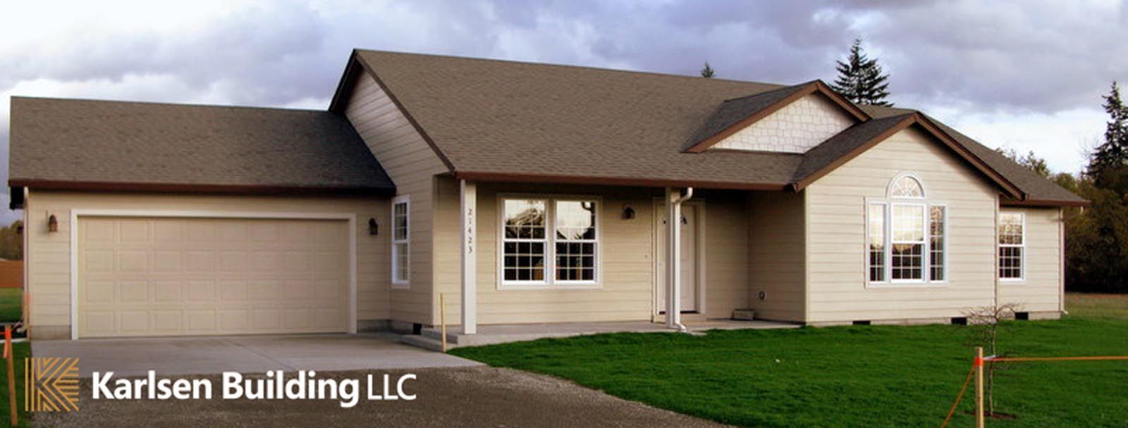 A picture of a house from karlson building llc