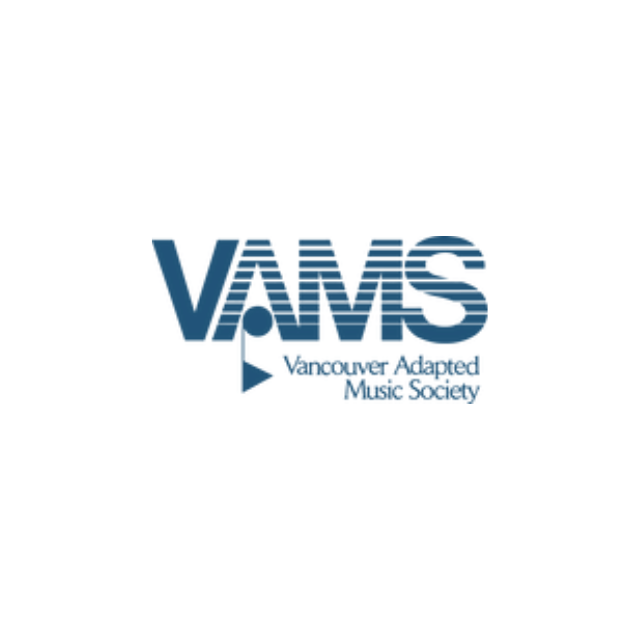 A logo for the vancouver adapted music society