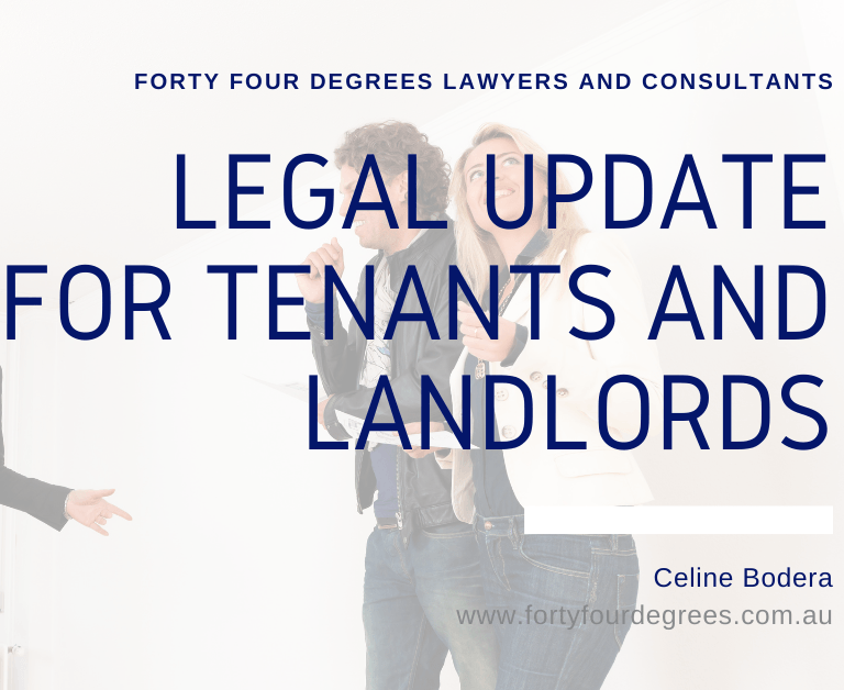Legal Update for Tenants and Landlords