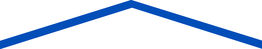 A blue arrow pointing up on a white background.