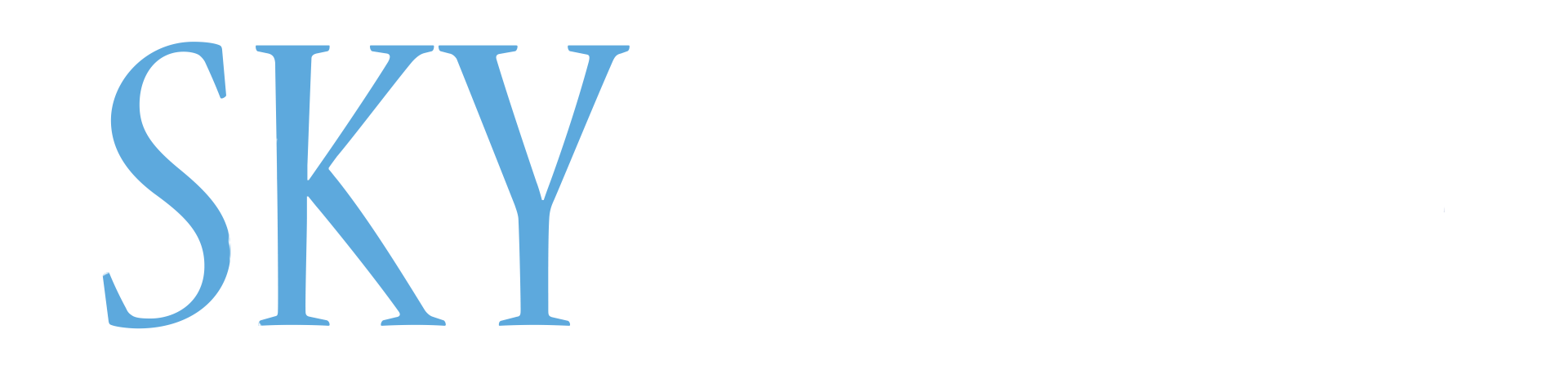 Sky Property Management Logo - White