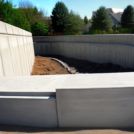 concrete retaining wall