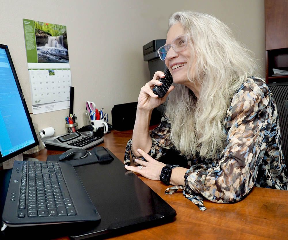 Amy Buegeleisen in her office
