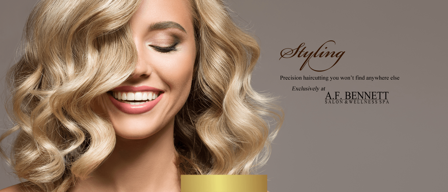 Hair Styling at A.F. Bennett Salon & Wellness Spa