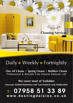 For a spring clean in Yorkshire call Dusting Daisies Dusting daisies
