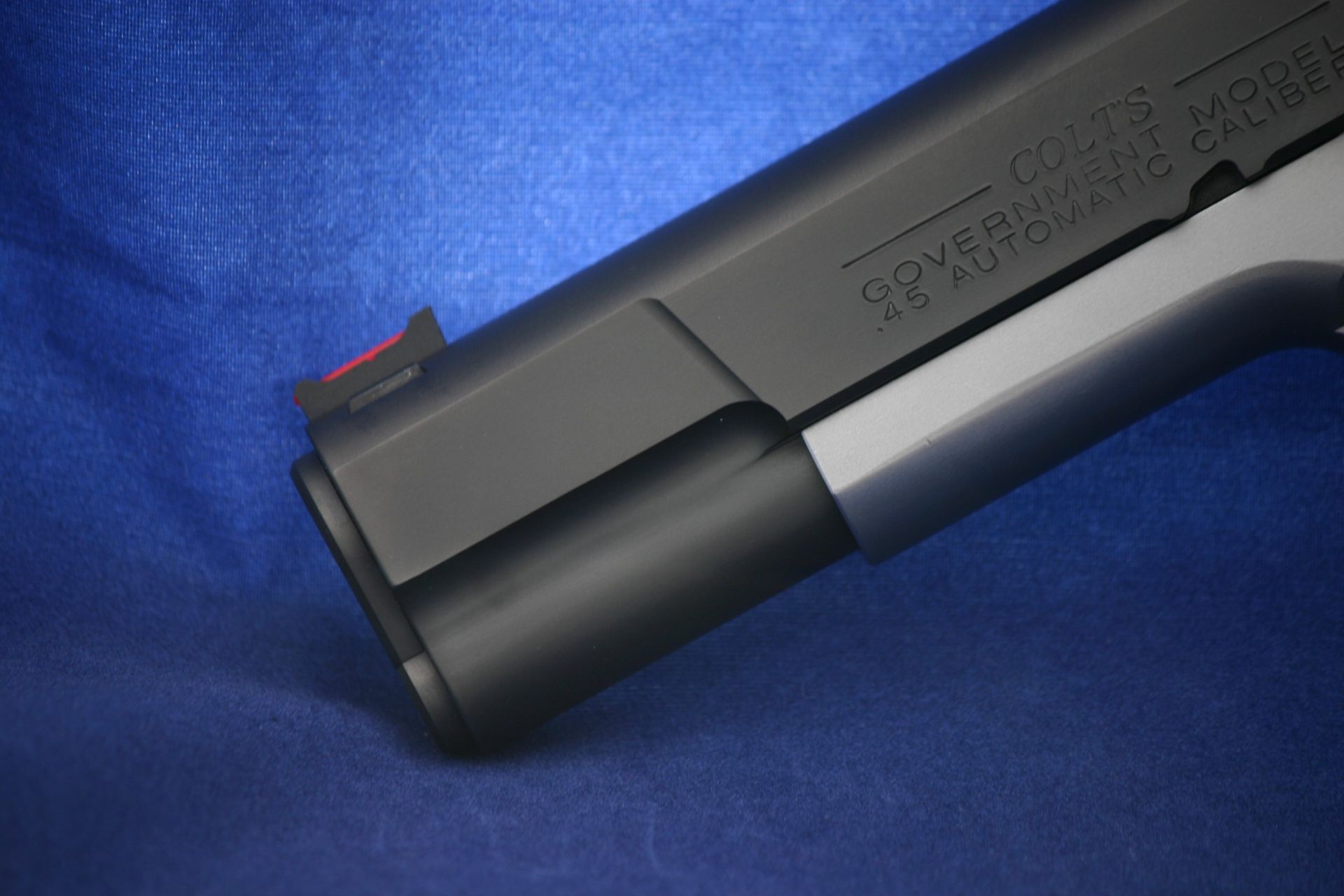 Custom Colt 1911 pistol.