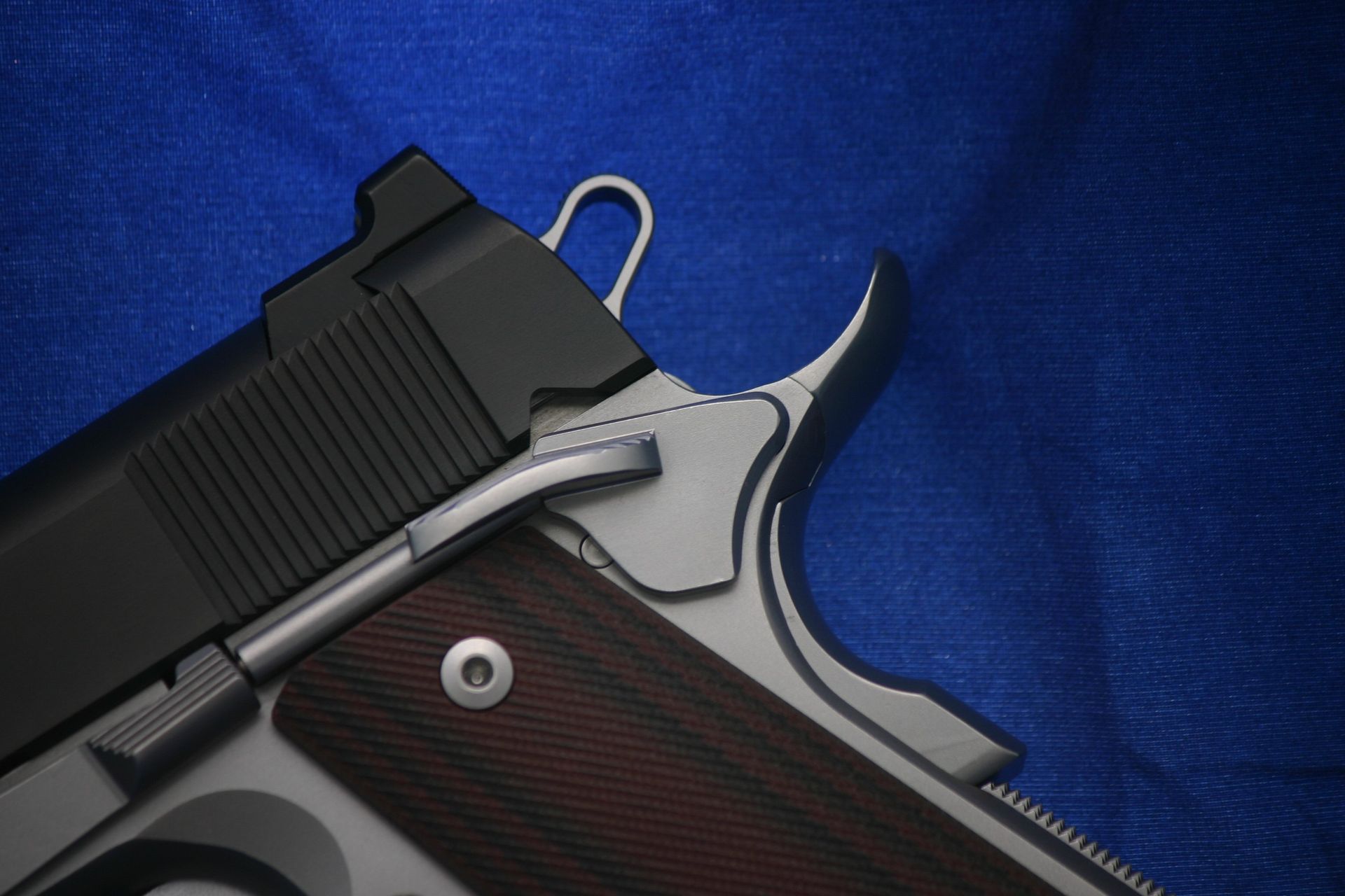 Custom Colt 1911 pistol.