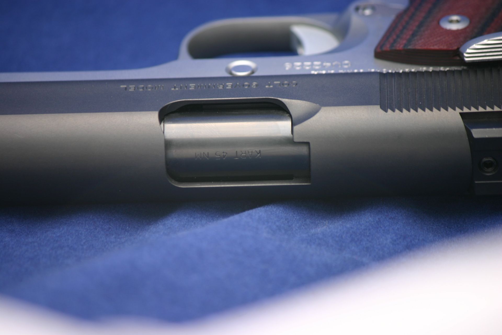 Custom Colt 1911 pistol.