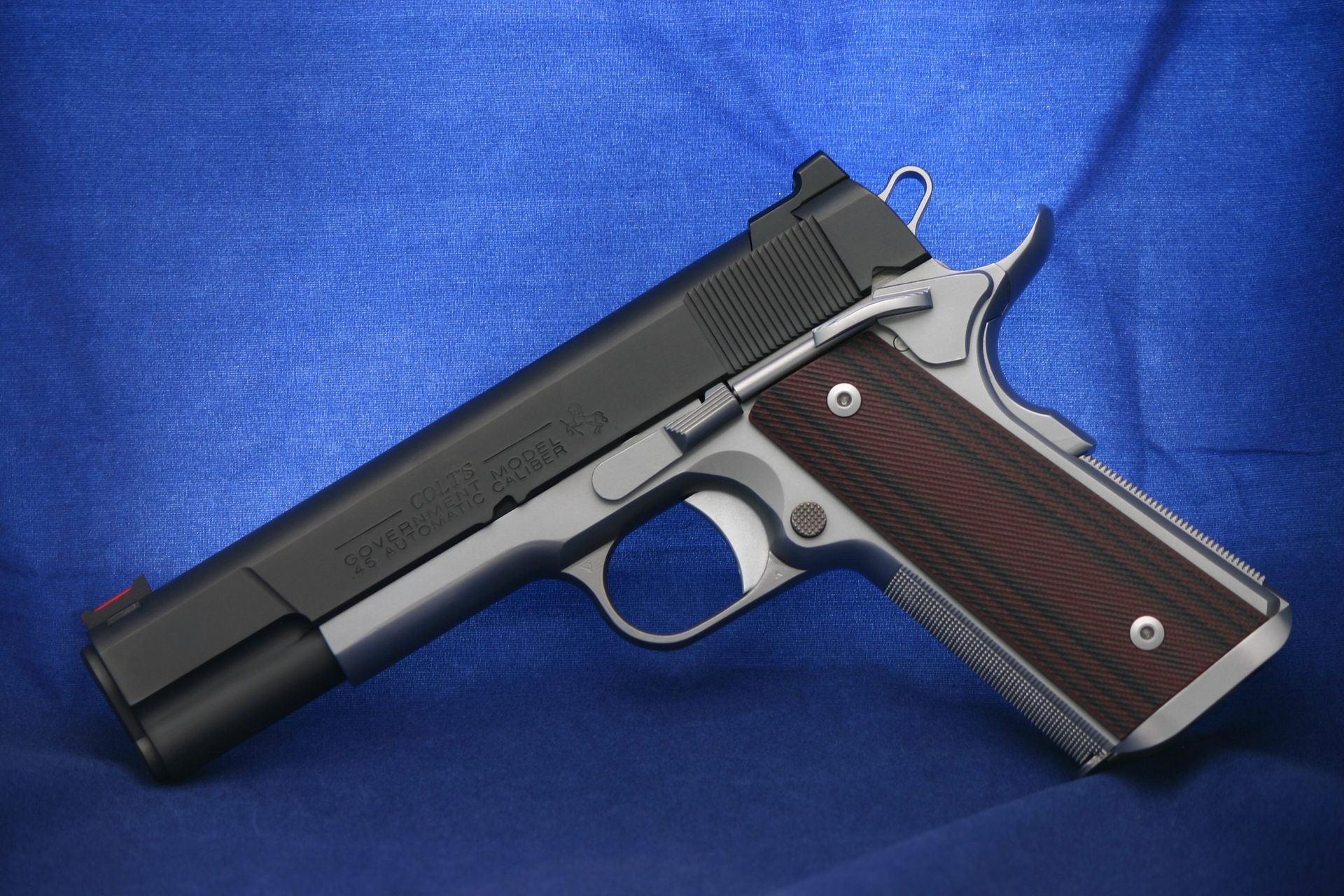 Custom Colt 1911 pistol.