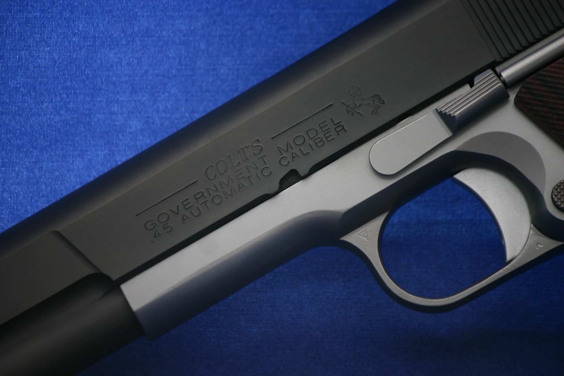 Custom Colt 1911 pistol.