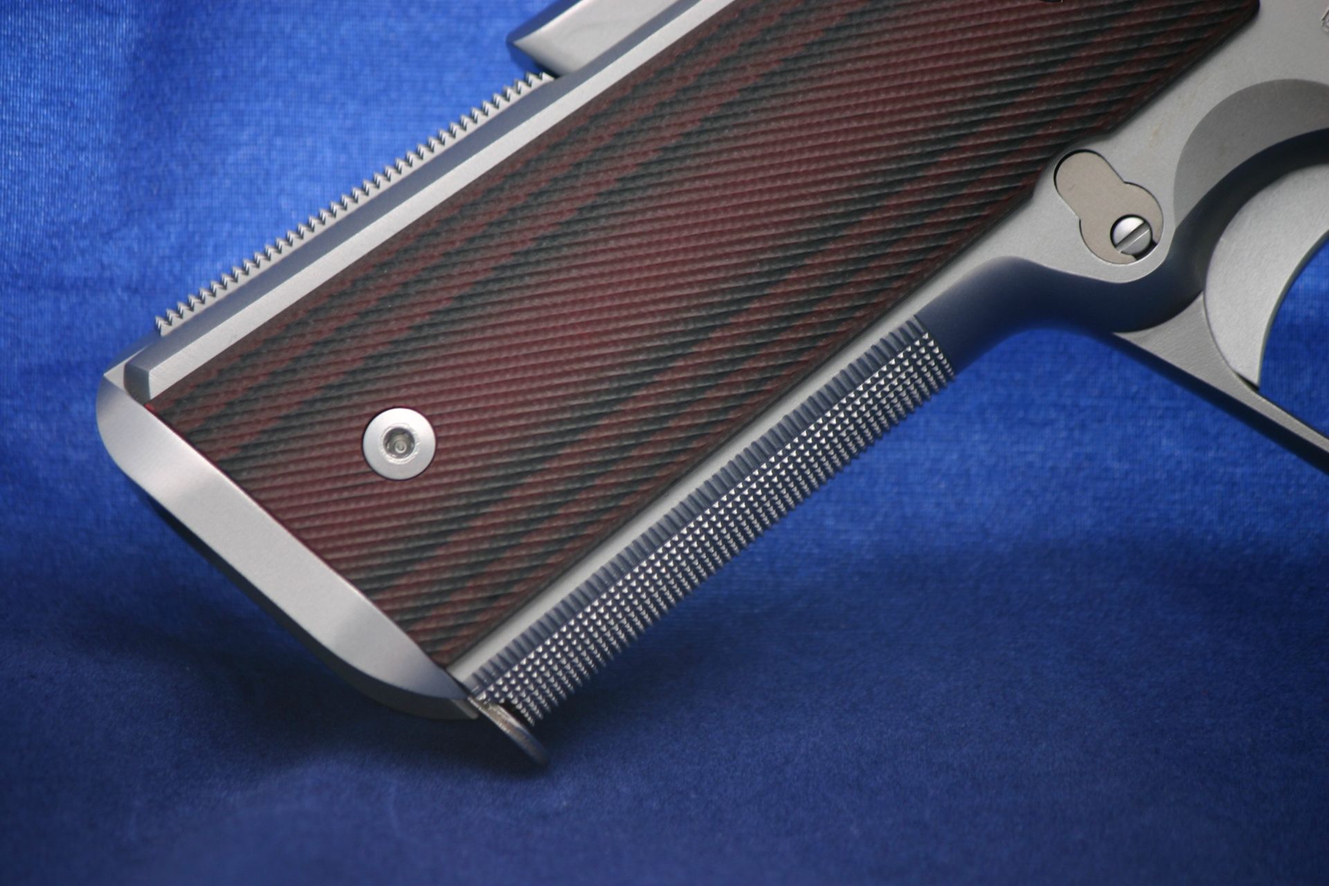 Custom Colt 1911 pistol.