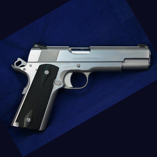 Custom Colt 1911 pistol.