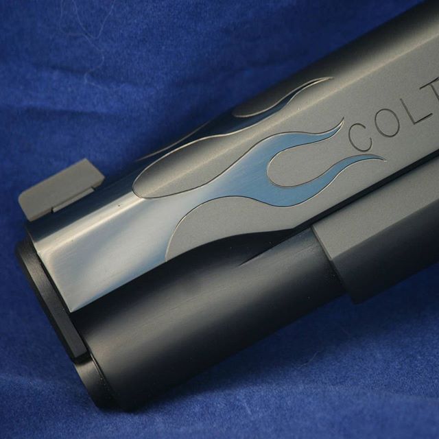 Custom Colt 1911 pistol.