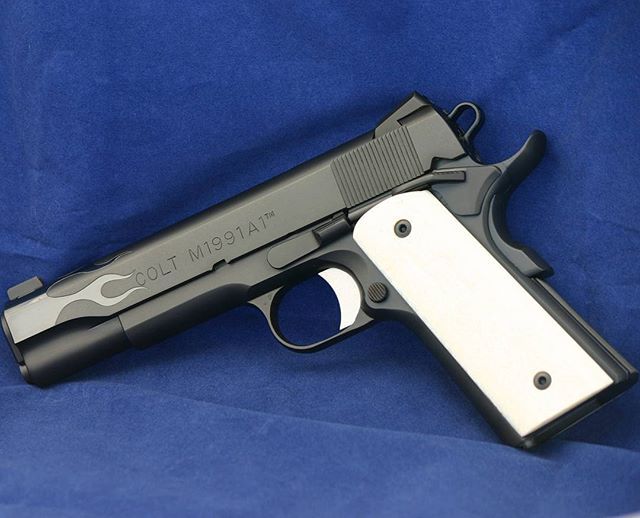 Custom Colt 1911 pistol.