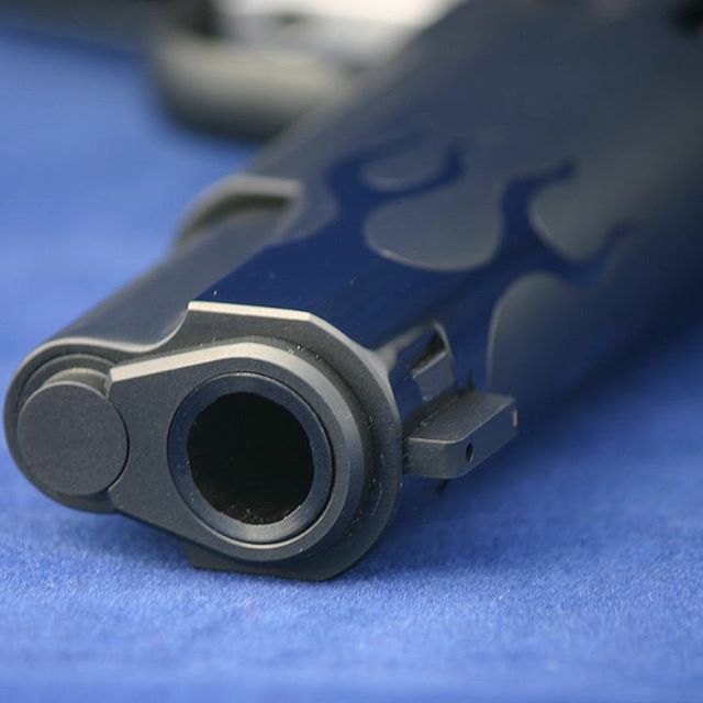 Custom Colt 1911 pistol.