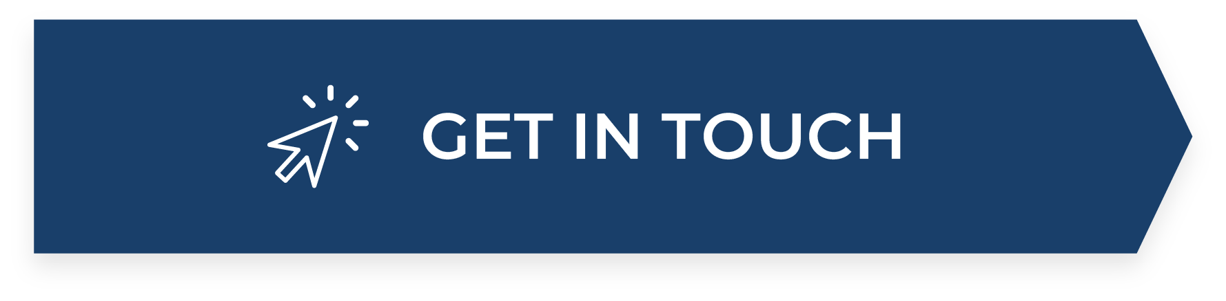 A blue button that says get in touch on it