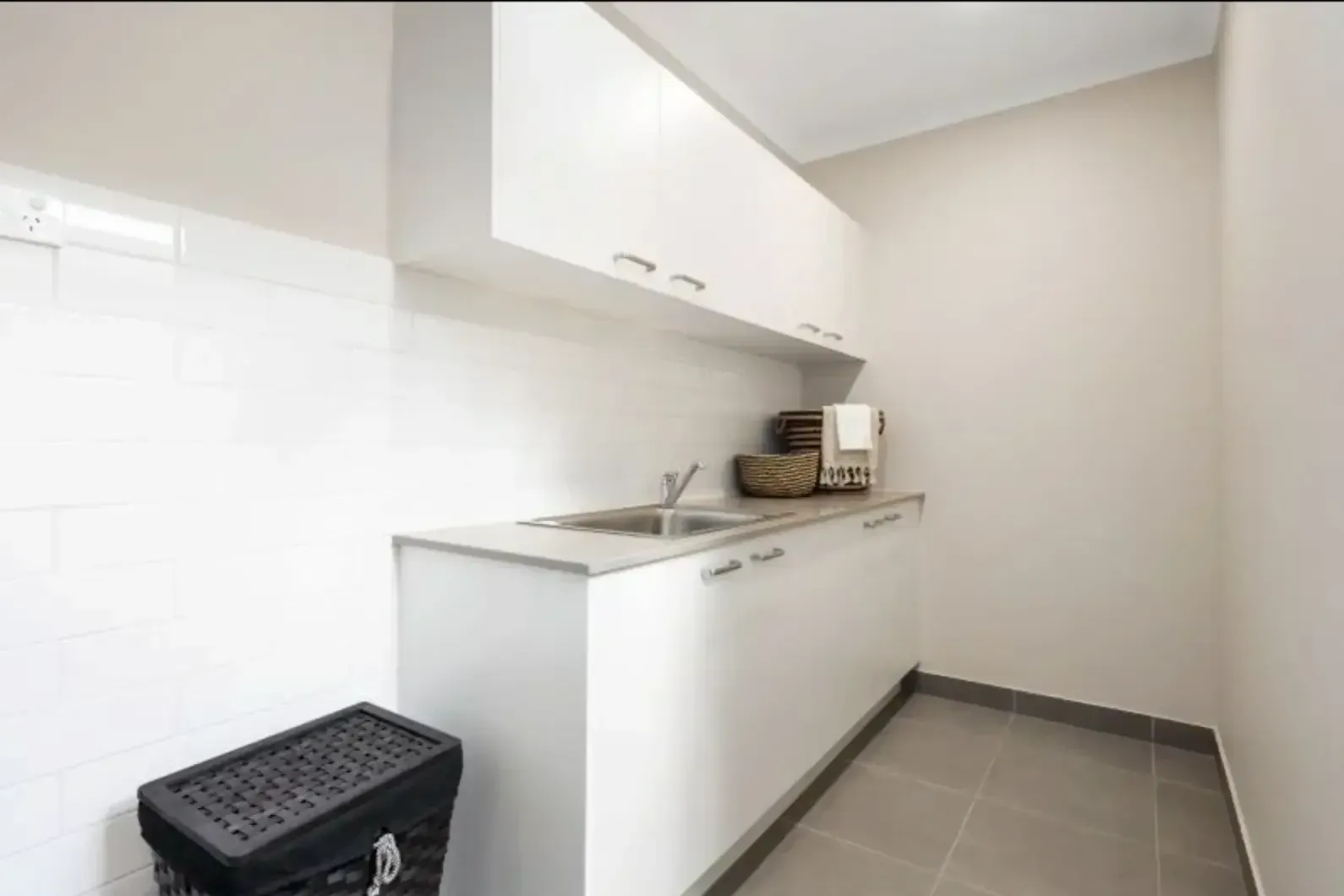 Custom laundry cabinets by Creative Cabinetry, Ballarat