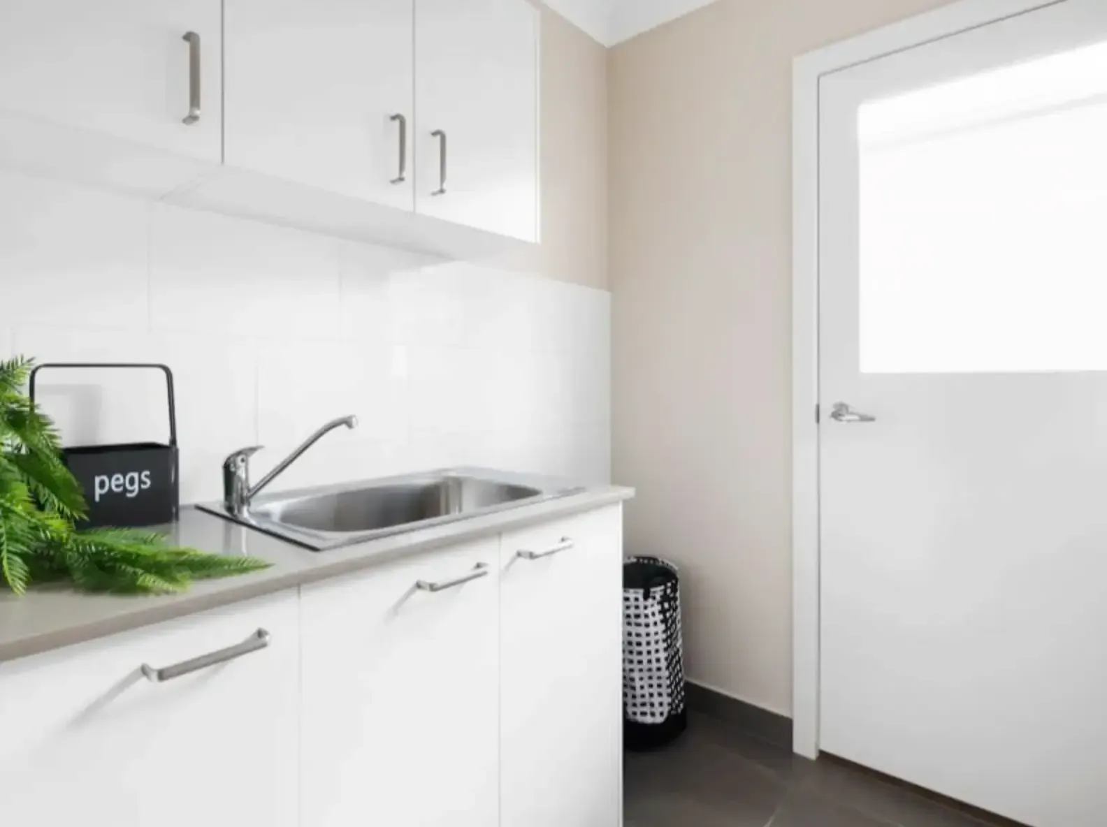 Custom laundry cabinets by Creative Cabinetry, Ballarat