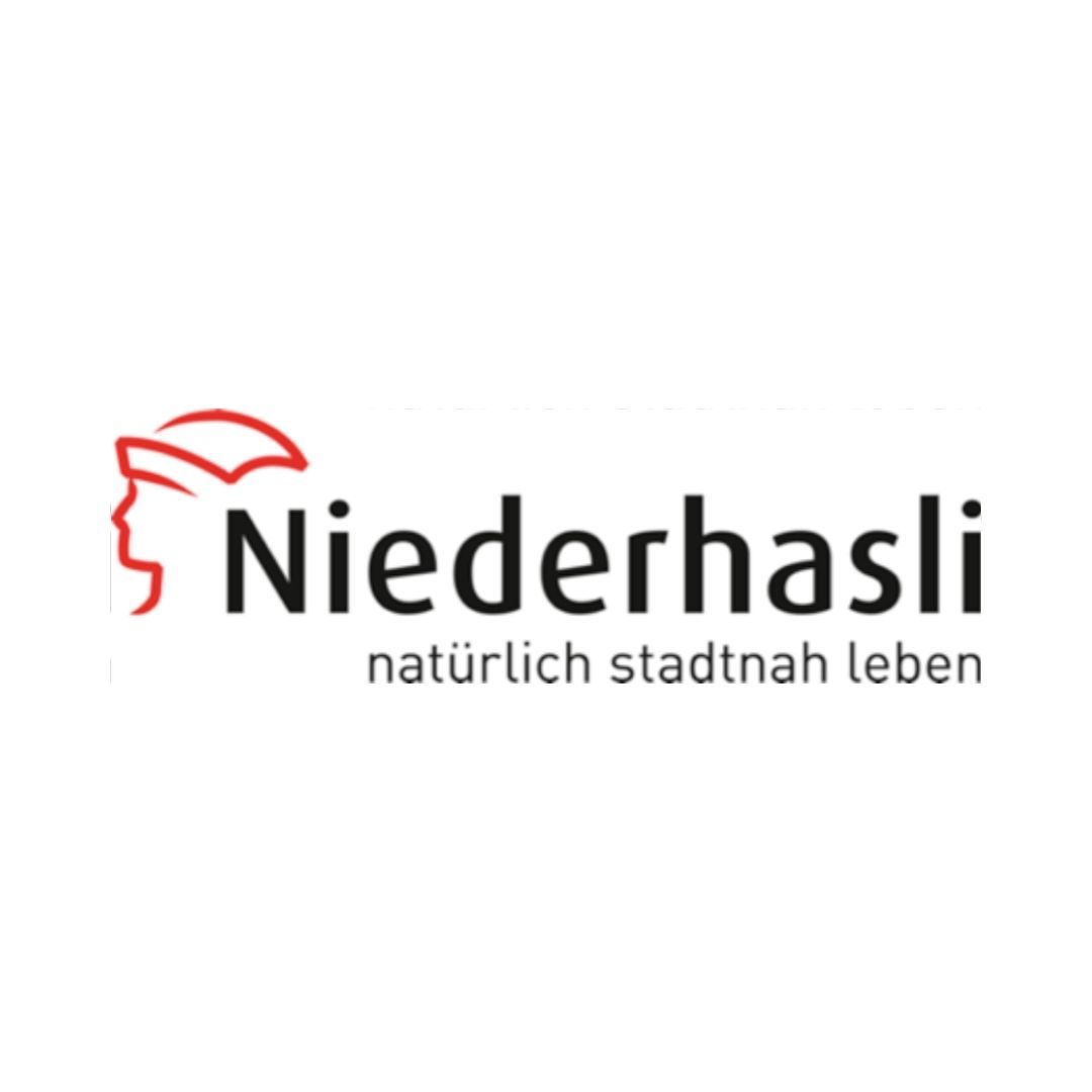 A logo for niederhasli naturally stadtnah leben