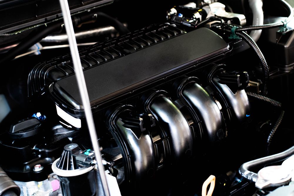 Black Car Engine, Close Up — Enterprise Auto Repairs in Kunda Park, QLD