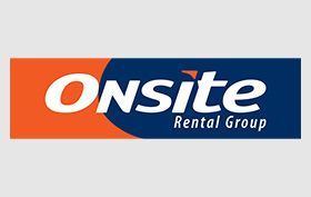 Onsite Rental Group logo in orange, blue, and white