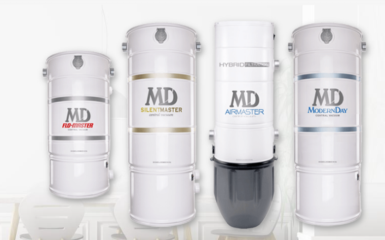Four MD Central Vacuum Cleaner Models