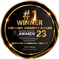 Wedding Industry Award winner badge. Posy of Threads, Bridal Gown Alterations. Southern Queensland Country.