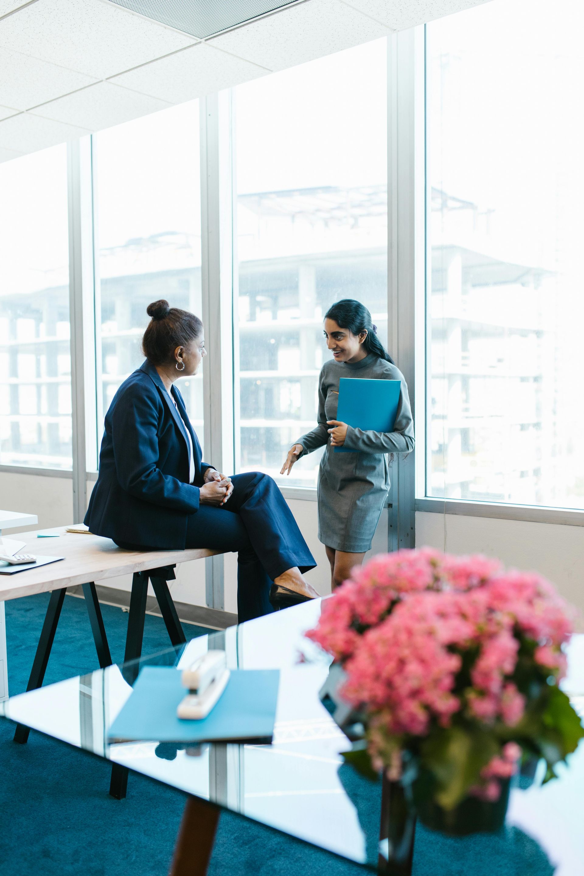 An accountant mentoring a business owner