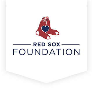 Red Sox Foundation logo: red socks with heart, navy text on white.
