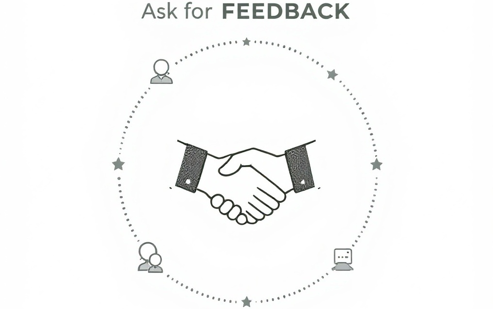 A black and white drawing of two people shaking hands.