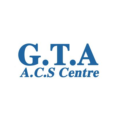 A logo for a company called g.t.a a.c.s centre
