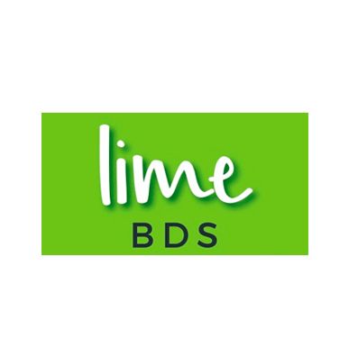 The lime bds logo is green and white on a white background.