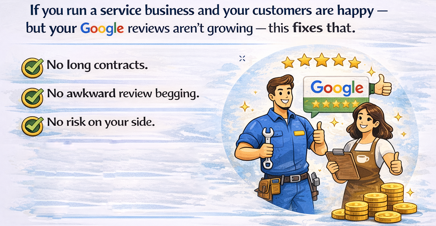 happy customers, not enough Google reviews. 