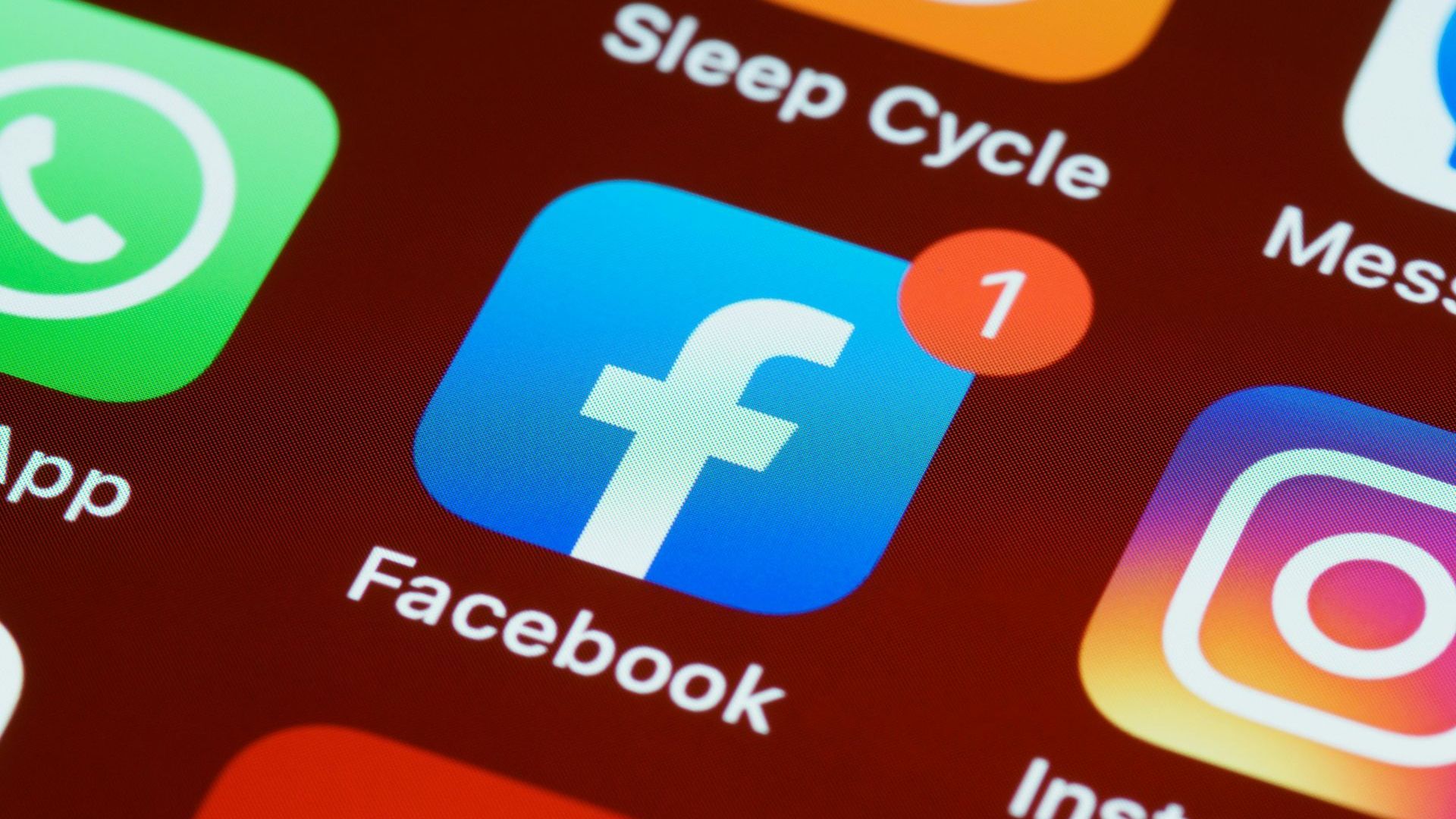 A close up of a facebook app on a cell phone